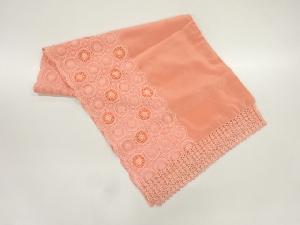 ビロードリボンレース花模様ショール